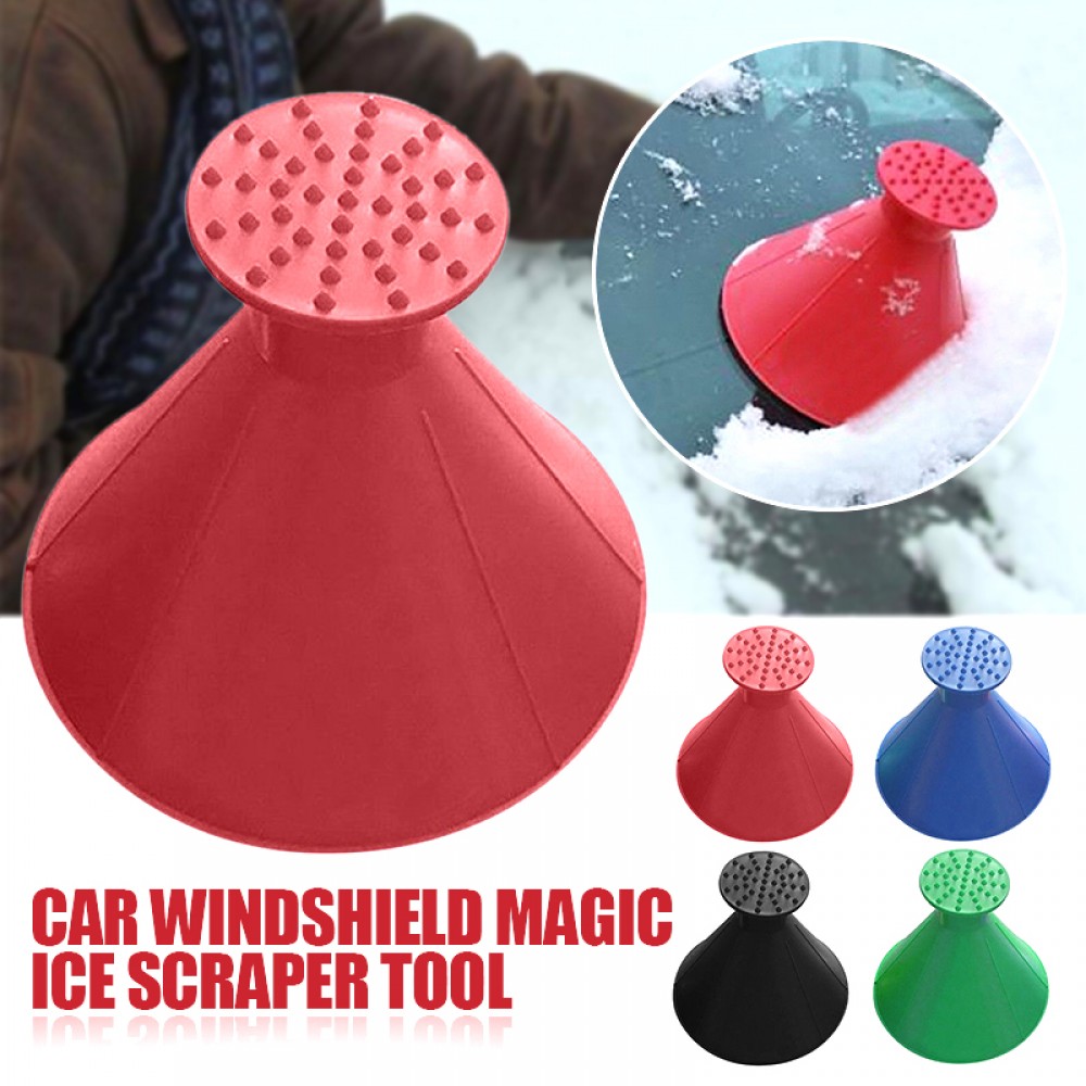 ABS Car Windshield Magic Ice Scraper Tool Snow Cone Shaped Funnel Remover Winter Outdoor Car Tool
