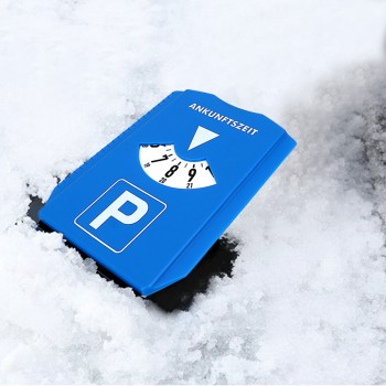 Auto Care Snow Remover Ice Scraper Time Display Disc Return Time Note Car Parking Time Sign Car Windshield Snow Shovel