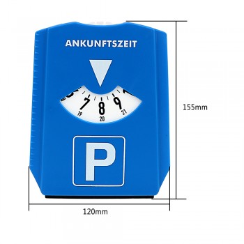 Auto Care Snow Remover Ice Scraper Time Display Disc Return Time Note Car Parking Time Sign Car Windshield Snow Shovel