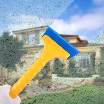 EHDIS Auto Windshield Ice Scraper Winter Car Snow Shovel Cleaning Brush Window Glass Water Wiper Sticker Snow Remover Squeegee