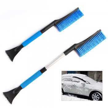 Auto Care Car Snow Brush with Foam Grip with Ice Scraper Extendable 33 Telescoping Tools for any vehicle Winter Window Cleaning
