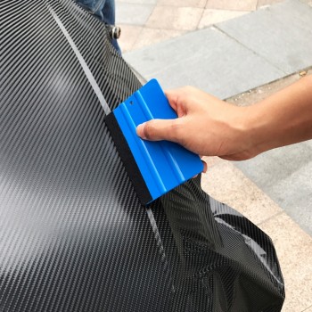1PCS Car Vinyl Film wrapping tools Blue Scraper squeegee with felt edge size 13cm*8cm Car Styling Stickers Accessories