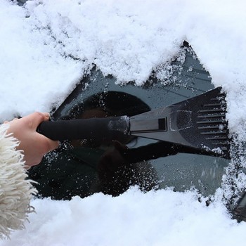 3 Colors Car Snow Ice Scraper Window Snowbrush Shovel Removal Brush Car Windscreen Clean Tools 9449