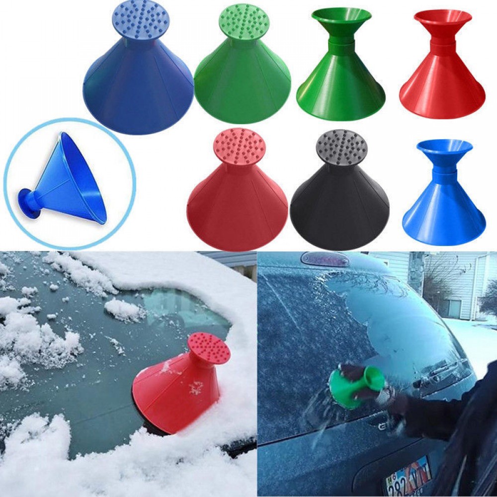 Hot! Winter Ice Scraper Car Window Windshield Snow Removal Magic Ice Shovel Cone Shaped Funnel Snow Remover Tool Scrape Dropship