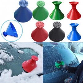 Hot! Winter Ice Scraper Car Window Windshield Snow Removal Magic Ice Shovel Cone Shaped Funnel Snow Remover Tool Scrape Dropship