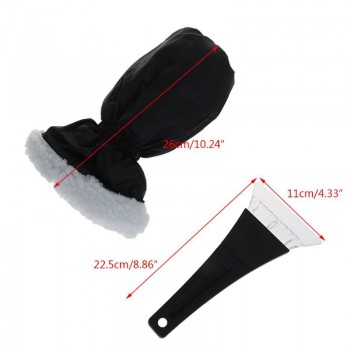 Free postage Car Vehicle Warm Gloves Scraper Snow Ice Brush Shovel Removal For Winter Durable Auto Car Accessories Universal