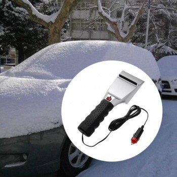 12V Electric Heated Car Ice Scraper Automobiles Cigarette Lighter Snow Removal Shovel Auto Windshield Glass Defrost Tools