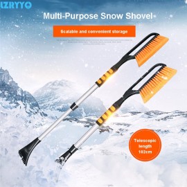 1Pcs Portable ABS Telescoping Car Vehicle Ice Scraper Removal Snowbrush Winter Snow Mud Shovel Brush Handle up to 76 - 102cm