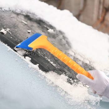 EHDIS 34cm Long Handle Ice Scraper Rubber Window Snow Squeegee Blade Snow Shovel Car Water Squeegee Auto Film Wrapping Tools
