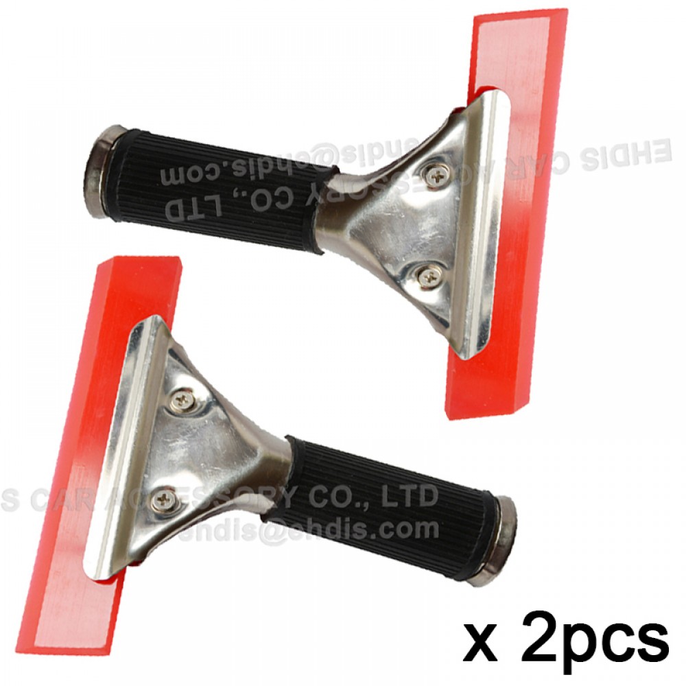 EHDIS 2pcs Car Vehicle Metal Handle Ice Scraper Winter Window Camping Car Windshield Snow Shovel Glass Cleaning Tools Brush 2A33