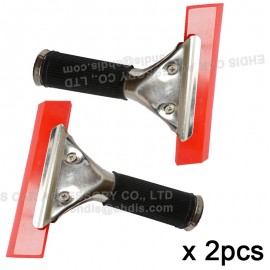 EHDIS 2pcs Car Vehicle Metal Handle Ice Scraper Winter Window Camping Car Windshield Snow Shovel Glass Cleaning Tools Brush 2A33
