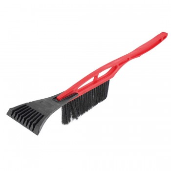 AUTO -Red Handle Car Window Winter Snow Brush Ice Scraper Cleaner