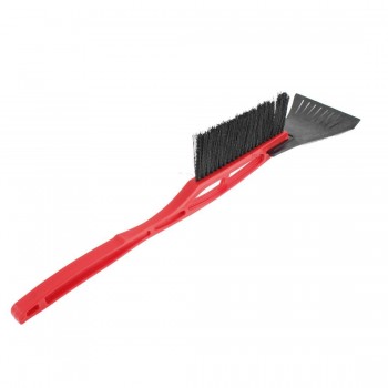 AUTO -Red Handle Car Window Winter Snow Brush Ice Scraper Cleaner