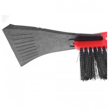 AUTO -Red Handle Car Window Winter Snow Brush Ice Scraper Cleaner