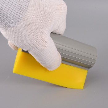 FOSHIO 10cm Water Wiper Car Ice Scraper Rubber Squeegee Vinyl Car Film Wrap Tools Window Tint Bathroom Household Cleaning Tool