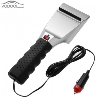12V Electric Heated Car Ice Scraper Automobiles Cigarette Lighter Snow Removal Shovel Auto Windshield Glass Defrost Tools