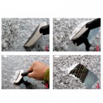 Stainless Steel Car Window Windshield Snow Removal Ice Scraper Shovel Window Cleaning Brush Deicing Winter Car Care Accessories