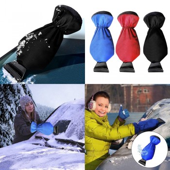 Car Vehicle Durable Warm Gloves Scraper Snow Ice Brush Shovel Removal For Winter warm gloves defrost snow shovel 12.8