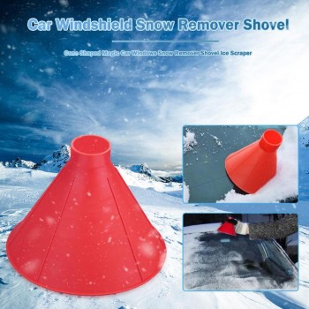 1pcs Magic Auto Car Magic Ice Scraper Vehicle Window Windshield Funnel Snow Remover Deicer Cone Deicing Tool For Drop Shipping