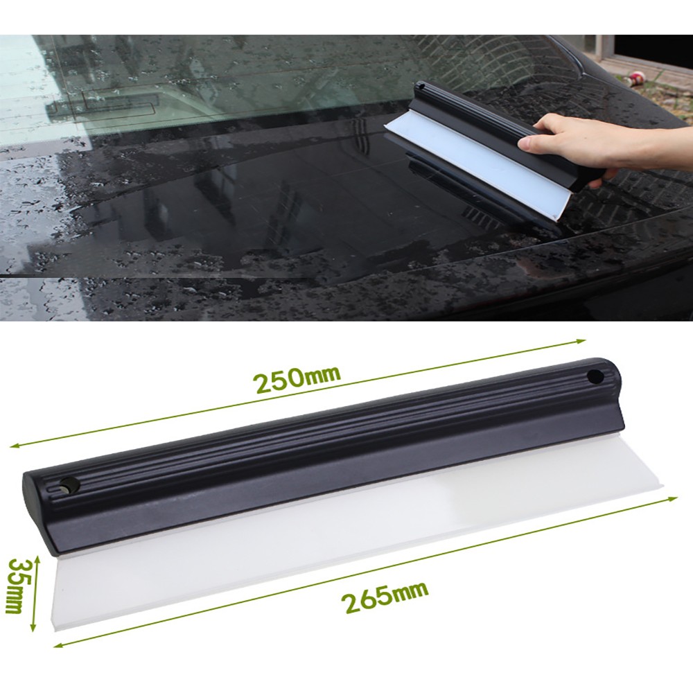 Glass Water Scraper Car Cleaning Tool Window Snow Shovel Ice Tool Silicone Scraping Wiping Defrost Deicing Removal Rain Wate