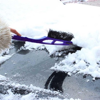 Multifunctional Long Handle Cleaning Shovel Snow Brush Car Ice Convenient practical. Scraper Blue, Red Removal