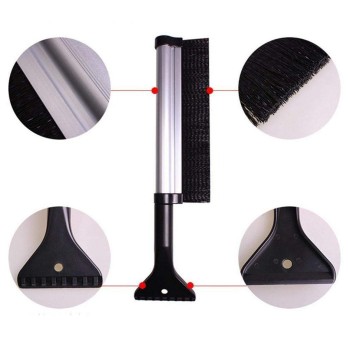 New Aluminum Alloy Retractable Snow Brush Ice Silver Shovel Car 193g Snow Ice Removal Helper General