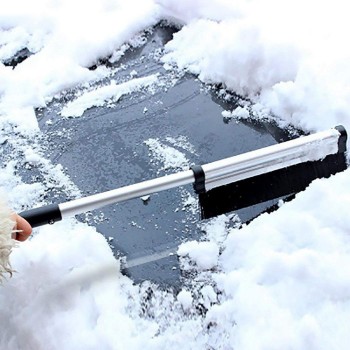 New Aluminum Alloy Retractable Snow Brush Ice Silver Shovel Car 193g Snow Ice Removal Helper General