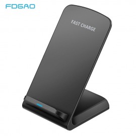 10W Qi Wireless Charger Fast Charging For iPhone 11 8 X XR XS Max Samsung Galaxy S8 S9 S10 Plus S10e Note 9 10 Stand Holder Base
