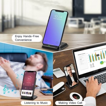 10W Qi Wireless Charger Fast Charging For iPhone 11 8 X XR XS Max Samsung Galaxy S8 S9 S10 Plus S10e Note 9 10 Stand Holder Base