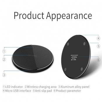 Qi Fast Charging Pad For Huawei Mate 20 Pro P30 Pro LG V30 V30S V35 V40 V50 G8 G8S ThinQ Wireless Charger Power Phone Accessory