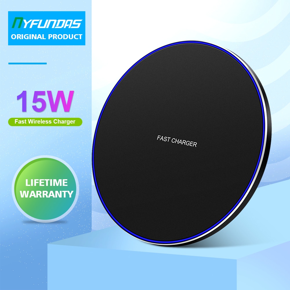 15W Qi Wireless Charger Station for Samsung S10 S9 Note 10 S10E Iphone 11 Pro Max XR Huawei P30 Pro Wireless charging Induction