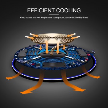 15W Qi Wireless Charger Station for Samsung S10 S9 Note 10 S10E Iphone 11 Pro Max XR Huawei P30 Pro Wireless charging Induction