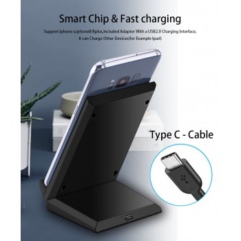 15W Qi Wireless Charger Induction Charging Dock Station For iPhone11 Pro Max XR Samsung S10 Phone Holder Carga Inalambrica Stand