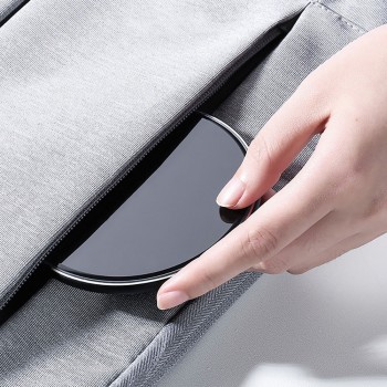 ROCK Metal 10W Wireless Charger Mirror Fast Charging for iPhone 8 X XR XS Max Samsung S10 S9 Desktop Wireless Charger Pad
