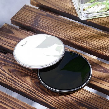 ROCK Metal 10W Wireless Charger Mirror Fast Charging for iPhone 8 X XR XS Max Samsung S10 S9 Desktop Wireless Charger Pad