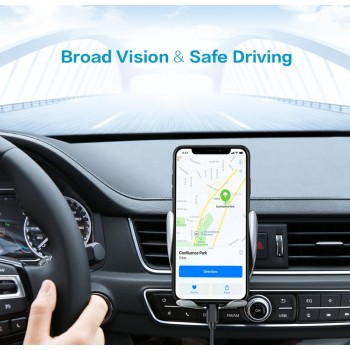 Wireless charging Car Charger IR Automatic 360 Rotate car phone holder Air Vent Suction Phone  Mount Bracket For iphone Android
