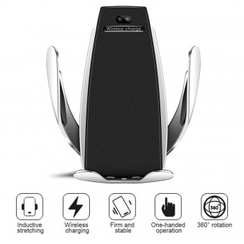Wireless charging Car Charger IR Automatic 360 Rotate car phone holder Air Vent Suction Phone  Mount Bracket For iphone Android