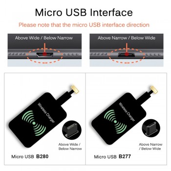 FDGAO Qi Wireless Charger Pad Coil Universal Wireless Charging Receiver module For iPhone 6 7 Plus Samsung Xiaomi Huawei Type-C