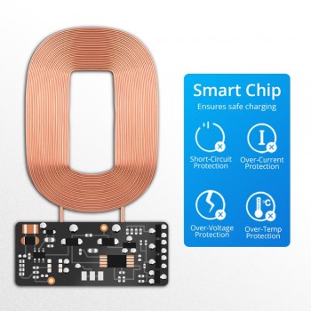 FDGAO Qi Wireless Charger Pad Coil Universal Wireless Charging Receiver module For iPhone 6 7 Plus Samsung Xiaomi Huawei Type-C