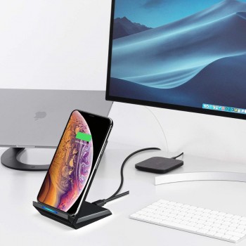 Qi Fast Wireless Charger 15W Charging Station Stand For Samsung S10 S9 Note 10 Plus Xiaomi mi9 HuaweiP30Pro cargador inalambrico