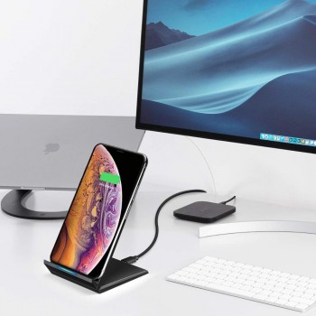 Qi Fast Wireless Charger 15W Charging Station Stand For Samsung S10 S9 Note 10 Plus Xiaomi mi9 HuaweiP30Pro cargador inalambrico