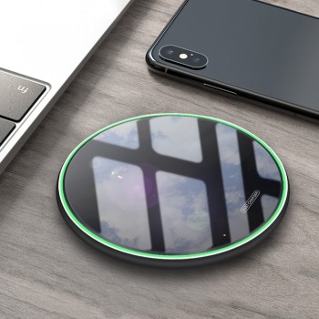 DCAE 10W Wireless Charger Pad Qi Quick Charge USB Fast Charging For iPhone X XR XS 8 Plus Samsung S10 S9 S8 Note 9 8 Xiaom Mi 9