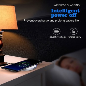 DCAE 10W Wireless Charger Pad Qi Quick Charge USB Fast Charging For iPhone X XR XS 8 Plus Samsung S10 S9 S8 Note 9 8 Xiaom Mi 9