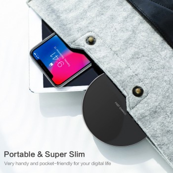 DCAE 10W Wireless Charger Pad Qi Quick Charge USB Fast Charging For iPhone X XR XS 8 Plus Samsung S10 S9 S8 Note 9 8 Xiaom Mi 9