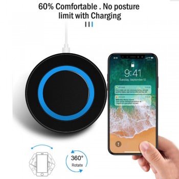 5W Qi Wireless Charger Wireless for Samsung s7 s6 edge iphone 8plus x Universal Charger Charging Pad for Xiaomi mi Huawei Nokia