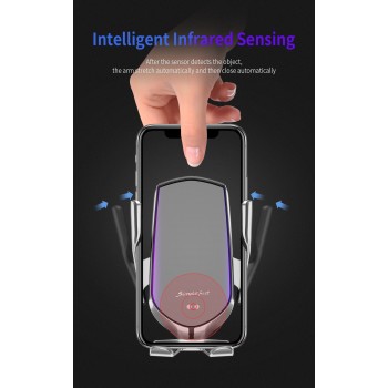 DCAE Car Phone Holder Automatic Clamping 10W Qi Wireless Charger Fast Charging for iPhone X XS XR 8 11 Samsung S10 S9 S8 Note 10