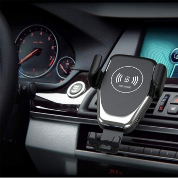 FDGAO 10W Car Mount Wireless Charger for iPhone XS Max XR X 8 Quick Qi Fast Charging Car Phone Holder For Samsung S10 S9 S8 Plus