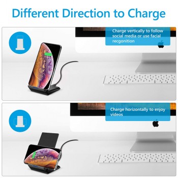 15W Qi Fast Wireless Charger For Samsung S10 9 plus Note10 iPhone Xr 11 Pro Max 8Plus HUAWEI P30 Pro Xiaomi Mi9 Charging Station