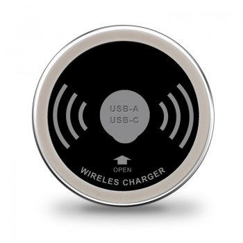 Built in Desktop Device Qi Fast Wireless Charger 15W 10W 7.5W or 5W Quick Charger 3.0 Embedded Caricabatter Tipe C Chargeur