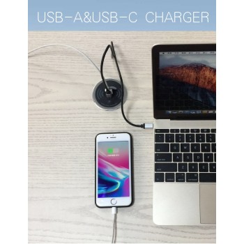 Built in Desktop Device Qi Fast Wireless Charger 15W 10W 7.5W or 5W Quick Charger 3.0 Embedded Caricabatter Tipe C Chargeur